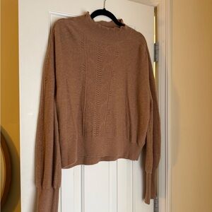 Anthropologie Brown Turtleneck Sweater